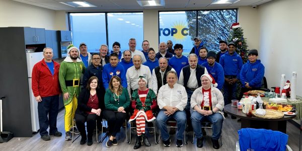 Group photo of the Rebmann team for the holidays